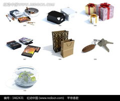 七款日常用品的3D模型圖及其應用